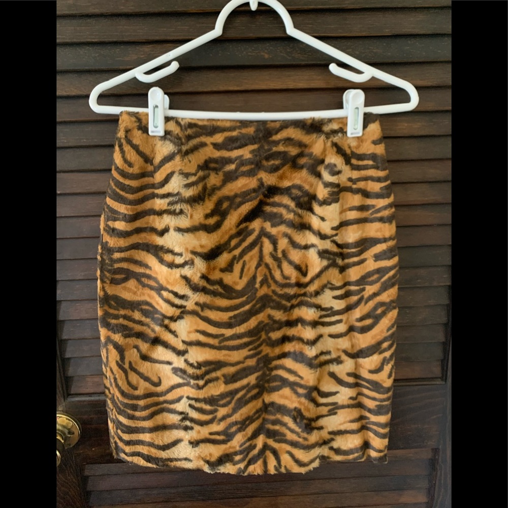 Fake Fur Pencil Skirt, XS